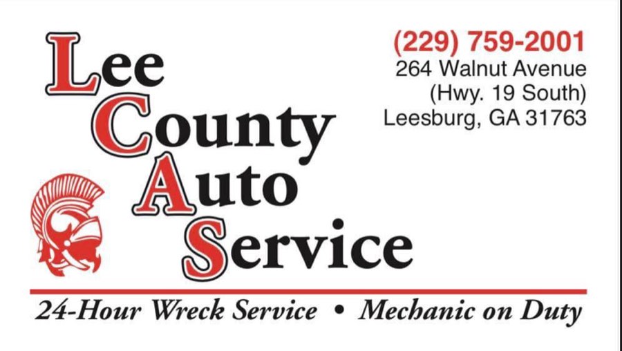 Lee County Auto Service sign